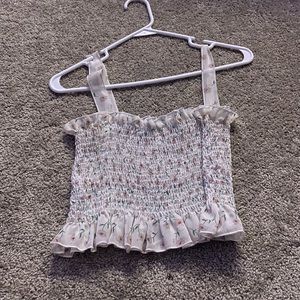 Romwe white crop tanktop